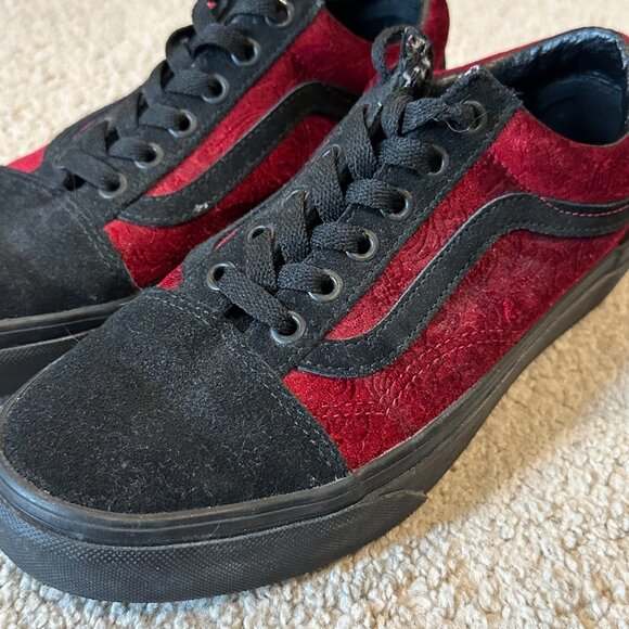 Vans Old Skool Burnt Russet Crushed Velvet – Men’s 5.5 / Women’s 7 - Picture 3 of 15
